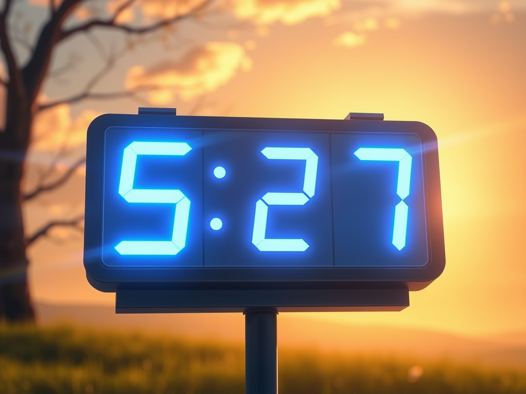 An image that describes best the 5 seconds rule: a regular clock